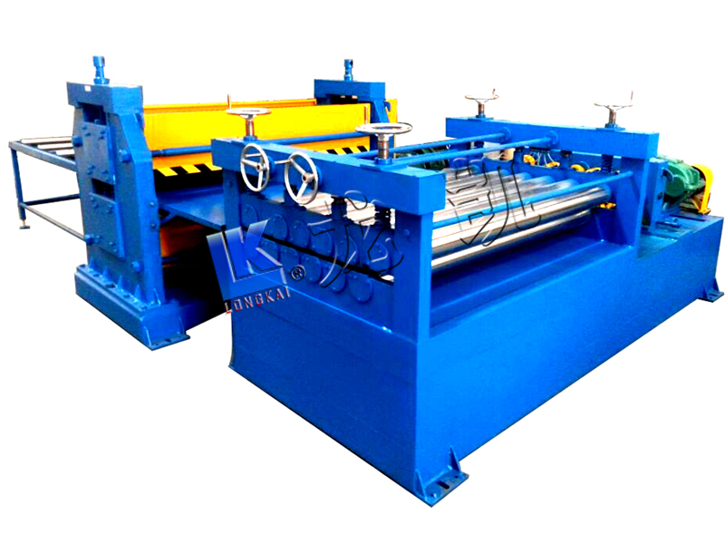 Pattern embossing plate leveling production line
