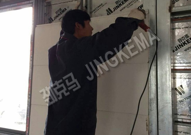 Steel wall panel installation2