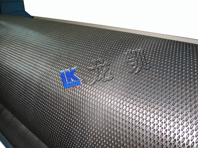 Grain embossed roll