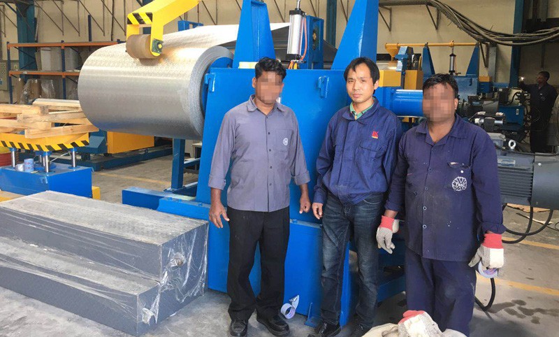 Color Steel Coil Embossing Equipment for Dubai Client